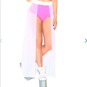 IHeartRaves Open Maxi Skirt NWOT NEW